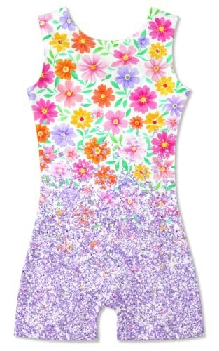 Girls' Gymnastics Leotard and Shorts Set: $8.49