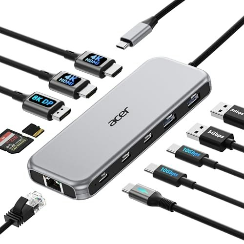 Acer 11-in-1 USB-C Triple Monitor Docking Station: $49.99 Acer 11-in-1 USB-C Triple Monitor Docking Station: $49.99