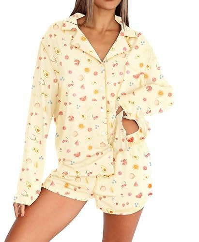 Dressmine Women's 2-Piece Fruit Pajama Set: $26.98