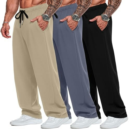 Neer Big and Tall Wide Leg Sweatpants 3-Pack: $45.04