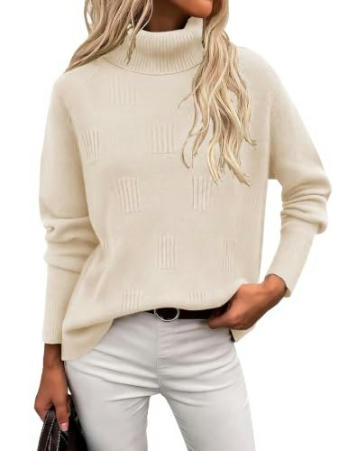 Ekouaer Women's Turtleneck Long Sleeve Sweater: $19.93 Ekouaer Women's Turtleneck Long Sleeve Sweater: $19.93