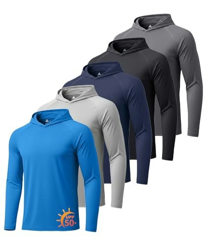 Men's UPF 50+ Long Sleeve Sun Hoodie 5-Pack: $32.29 Men's UPF 50+ Long Sleeve Sun Hoodie 5-Pack: $32.29