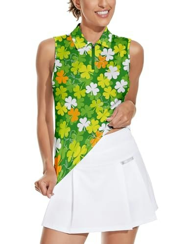 Soneven Women's Plus Size Sleeveless Golf Polo Shirt: $22.09 Soneven Women's Plus Size Sleeveless Golf Polo Shirt: $22.09