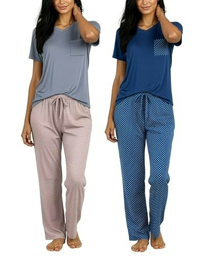 Women's Short Sleeve Pajama Set 2-Pack: $25.49 Women's Short Sleeve Pajama Set 2-Pack: $25.49