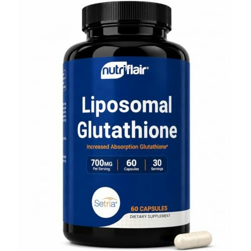 NutriFlair 700mg Liposomal Glutathione Supplement 60-Capsule Bottle: $29.74 NutriFlair 700mg Liposomal Glutathione Supplement 60-Capsule Bottle: $29.74