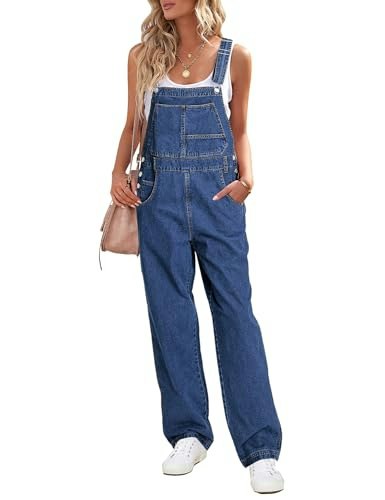 Luvamia Women's Loose Fit Denim Overalls: $39.01