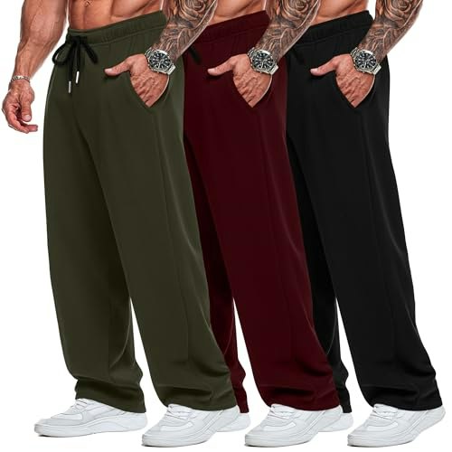 Neer Big and Tall Wide Leg Sweatpants 3-Pack: $45.04 Neer Big and Tall Wide Leg Sweatpants 3-Pack: $45.04