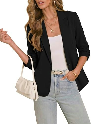 LookbookStore Women's 3/4 Sleeve Casual Blazer: $34.30 LookbookStore Women's 3/4 Sleeve Casual Blazer: $34.30
