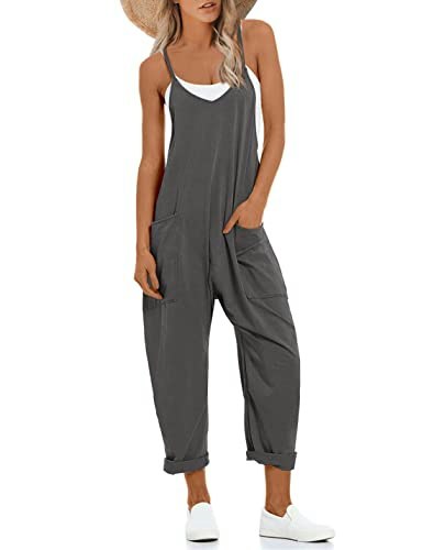 Lentta Women's V-Neck Sleeveless Harem Jumpsuit: $14.98 Lentta Women's V-Neck Sleeveless Harem Jumpsuit: $14.98