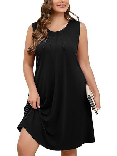 AusLook Plus Size Sleeveless A-Line Midi Dress: $12.74 AusLook Plus Size Sleeveless A-Line Midi Dress: $12.74