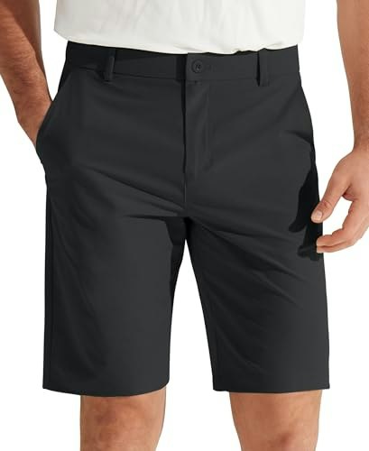 Libin Men's 9-Inch Casual Flat Front Golf Shorts: $25.49 Libin Men's 9-Inch Casual Flat Front Golf Shorts: $25.49