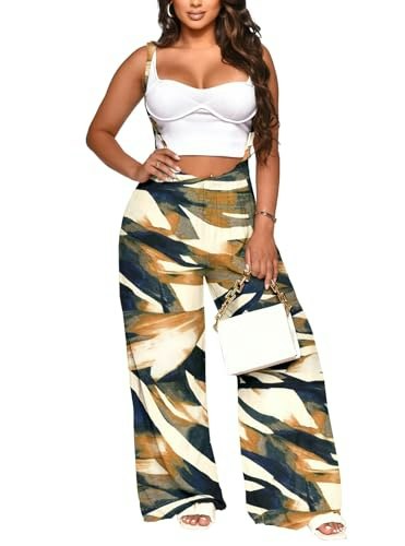 Nimsruc Women's Wide Leg Camo Stripe Jumpsuit: $16.99 Nimsruc Women's Wide Leg Camo Stripe Jumpsuit: $16.99