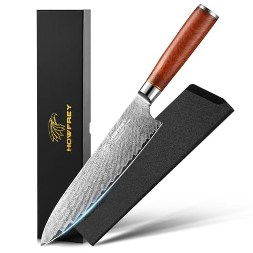 Howfrey 8-inch Damascus Chef Knife: $33.99 Howfrey 8-inch Damascus Chef Knife: $33.99