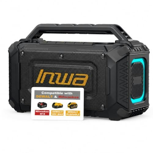Inwa 60W Portable Bluetooth Jobsite Speaker: $59.49 Inwa 60W Portable Bluetooth Jobsite Speaker: $59.49