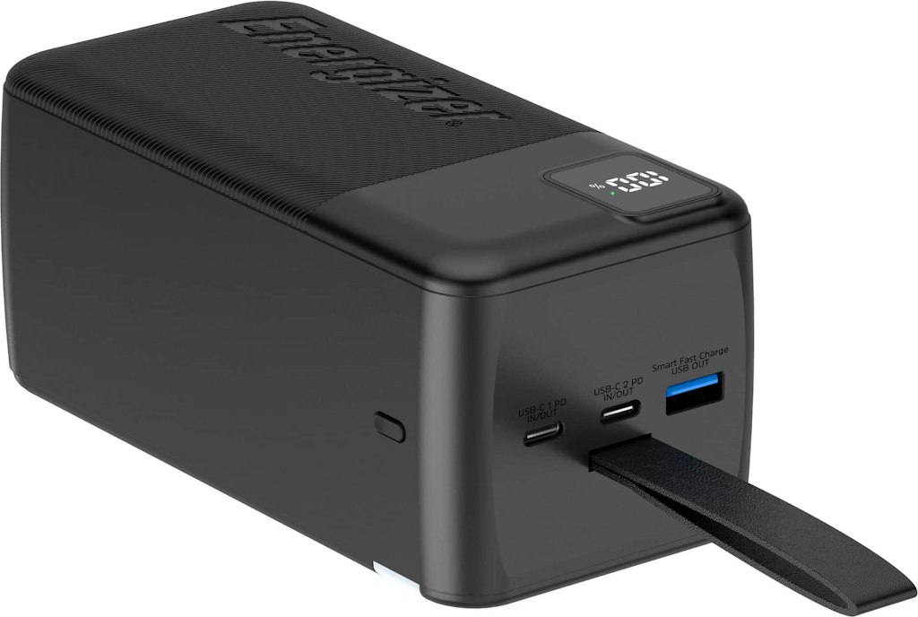 Energizer Ultimate Lithium 50,000mAh 30W 3-Port Portable Power Bank: $69.99