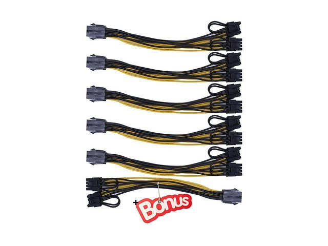 PCI-e 6-Pin to Dual 8-Pin Graphics Card Power Y-Splitter Cable: $61.89 PCI-e 6-Pin to Dual 8-Pin Graphics Card Power Y-Splitter Cable: $61.89