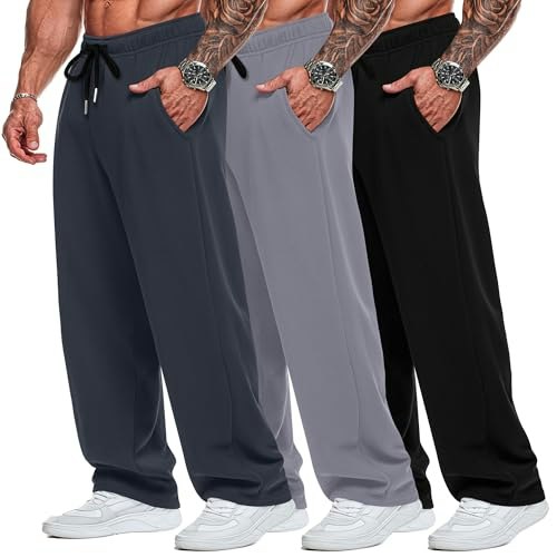 Neer Men's Wide Leg Sweatpants 3-Pack: $45.04