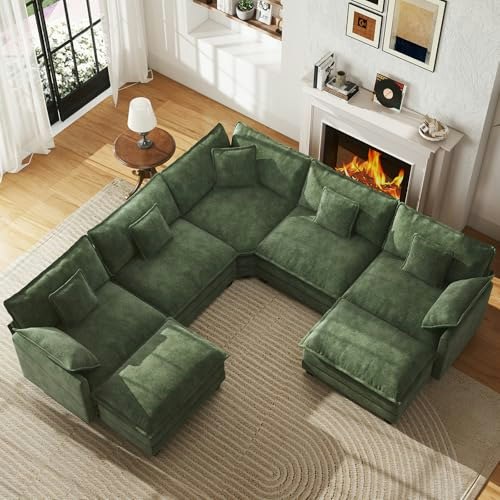 WorthFurni 114-Inch 7-Seater Modular Chenille Sectional Sofa: $1,019.99 WorthFurni 114-Inch 7-Seater Modular Chenille Sectional Sofa: $1,019.99