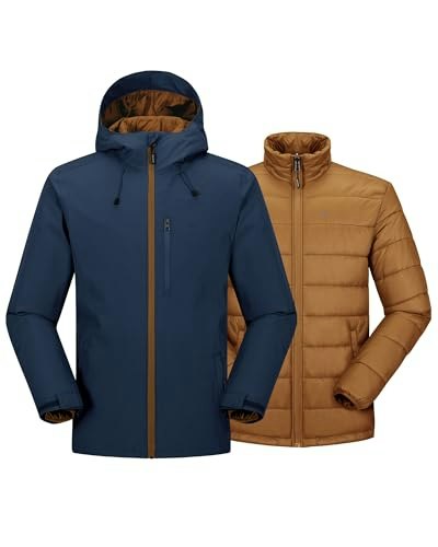 33,000ft Men's 3-in-1 Waterproof Hooded Snow Ski Jacket: $76.49 33,000ft Men's 3-in-1 Waterproof Hooded Snow Ski Jacket: $76.49