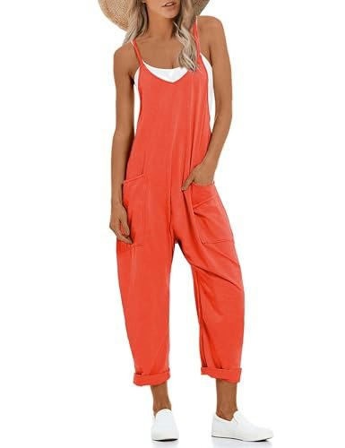 Lentta Women's V-Neck Sleeveless Harem Jumpsuit: $18.98 Lentta Women's V-Neck Sleeveless Harem Jumpsuit: $18.98