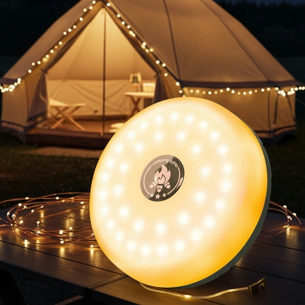Baokaler 32.8-Foot Retractable Camping String Lights: $12.95