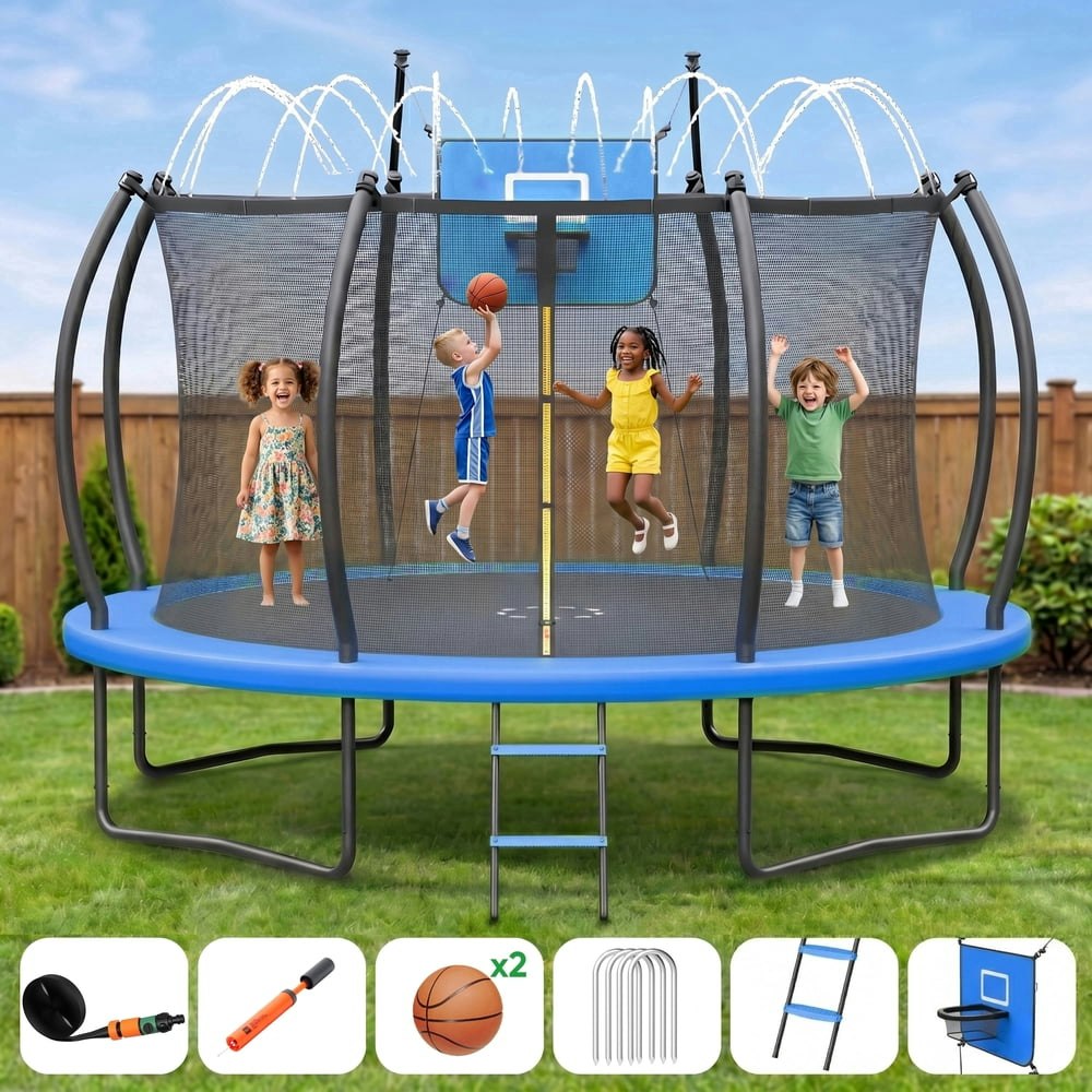 Gardwin 12-Foot or 14-Foot Round Recreational Trampoline: $260.89 Gardwin 12-Foot or 14-Foot Round Recreational Trampoline: $260.89