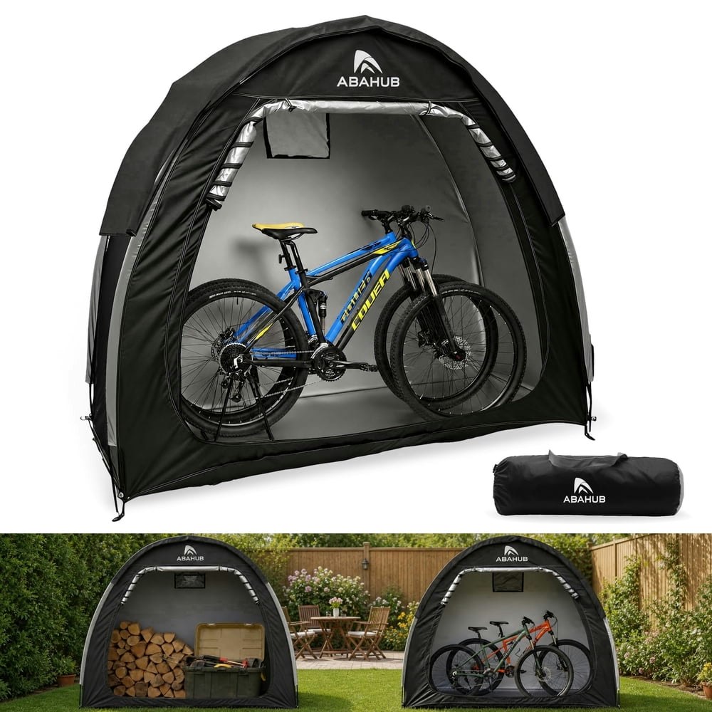 AbahubFit Portable Bike Storage Shed Tent: $36.76 AbahubFit Portable Bike Storage Shed Tent: $36.76