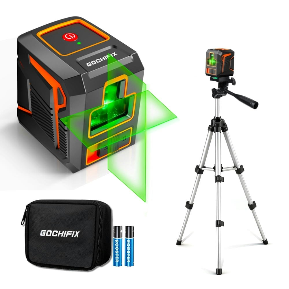 Blacksmith 100-Foot Green Cross Line Laser Level with Tripod: $35.99