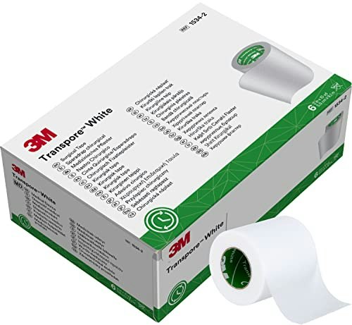 3M Transpore White Surgical Tape 2-inch x 10-yard 60-Roll Case: $15.80 3M Transpore White Surgical Tape 2-inch x 10-yard 60-Roll Case: $15.80