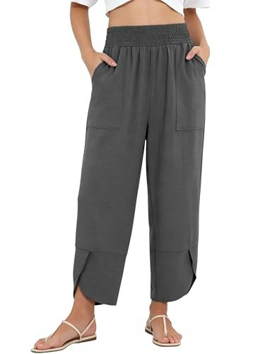 Angerella Women's Wide Leg Palazzo Harem Pants: $24.72