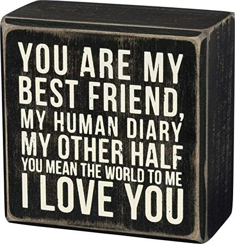 Primitives by Kathy My Other Half Box Sign: $5.30 Primitives by Kathy My Other Half Box Sign: $5.30
