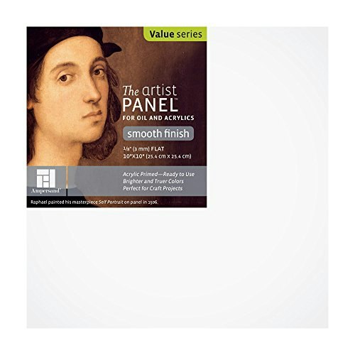 Ampersand 10x10-inch 1/8-inch Primed Artist Panel: $9.33 Ampersand 10x10-inch 1/8-inch Primed Artist Panel: $9.33