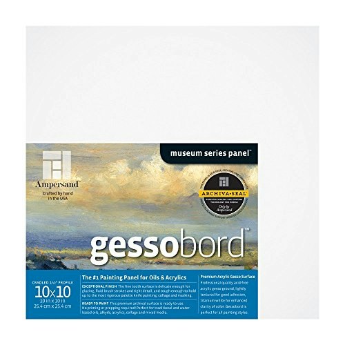 Ampersand 10x10 2-Inch Cradled Gessobord Painting Panel: $40.08 Ampersand 10x10 2-Inch Cradled Gessobord Painting Panel: $40.08