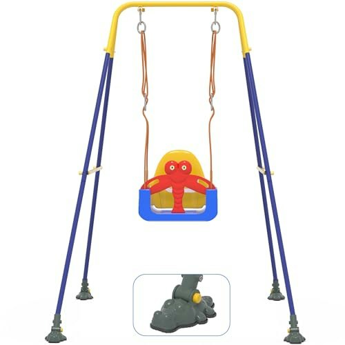 Happymaty 3-in-1 Toddler Swing Set: $79.99