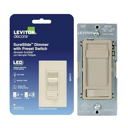 Leviton SureSlide 150W LED Dimmer Switch: $19.71 Leviton SureSlide 150W LED Dimmer Switch: $19.71