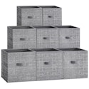 Songmics 11" Foldable Storage Cubes 8-Pack for $20 + free shipping w/ Prime