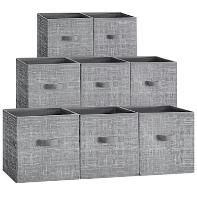 Songmics 11" Foldable Storage Cubes 8-Pack for $20 + free shipping w/ Prime