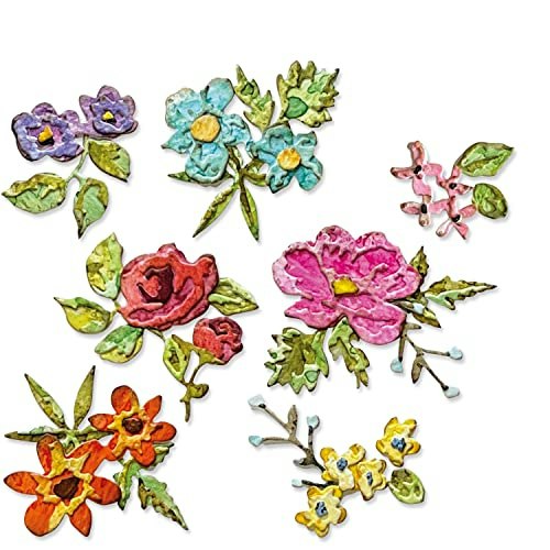 Sizzix Thinlits Brushstroke Flowers Mini Dies 14-Pack: $14.50 Sizzix Thinlits Brushstroke Flowers Mini Dies 14-Pack: $14.50