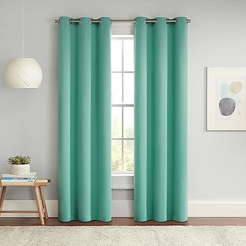 Eclipse Darrell 37" x 54" Blackout Thermal Grommet Curtain: $15.17 Eclipse Darrell 37" x 54" Blackout Thermal Grommet Curtain: $15.17