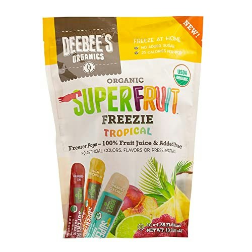 Deebee's Organics Super Fruit Freezie Frozen Juice Bars 36-Pack: $24.91