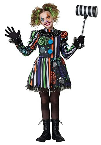 California Costumes Girl's Neon Nightmare Clown Costume: $34.51 California Costumes Girl's Neon Nightmare Clown Costume: $34.51