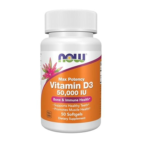 Now Supplements Vitamin D3 50,000 IU Softgels 50-Count: $7.19 Now Supplements Vitamin D3 50,000 IU Softgels 50-Count: $7.19