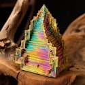 Aura Rainbow Titanium Bismuth Quartz Crystal Mineral Specimen Decor for $20 + free shipping
