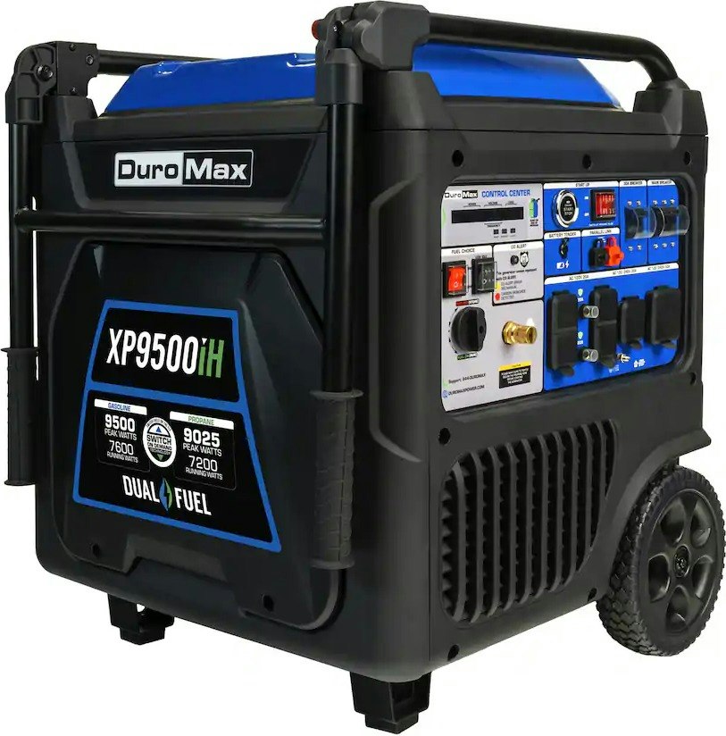 DuroMax XP9500iH 9,500-Watt Portable Dual Fuel Inverter Generator: $1,499