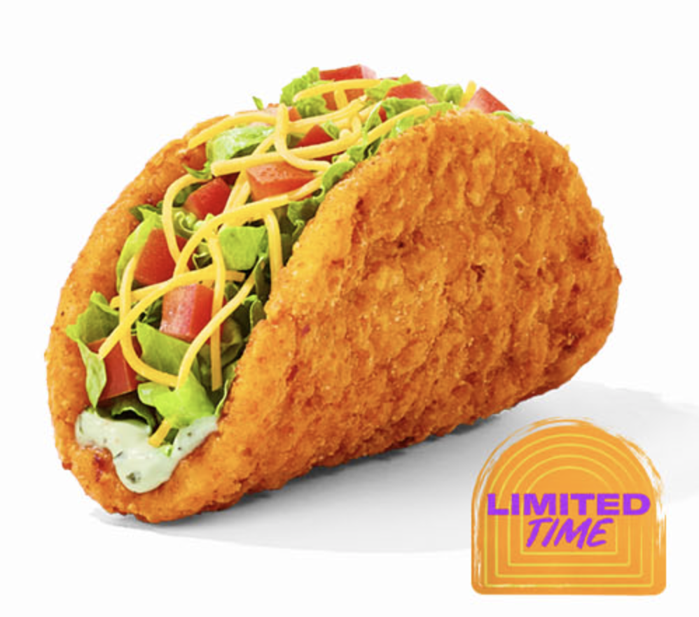 Taco Bell Naked Chicken Chalupa + Medium Drink: $3 Taco Bell Naked Chicken Chalupa + Medium Drink: $3