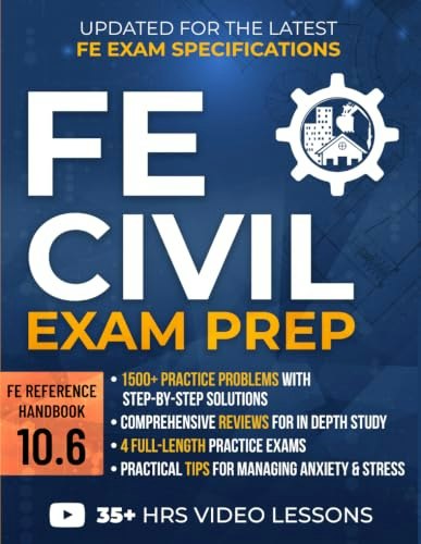 FE Civil Exam Prep Study Guide: $44.73 FE Civil Exam Prep Study Guide: $44.73