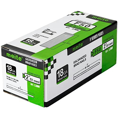 Meite 18-Gauge 2-Inch Brad Nails 5,000-Count: $16.06 Meite 18-Gauge 2-Inch Brad Nails 5,000-Count: $16.06