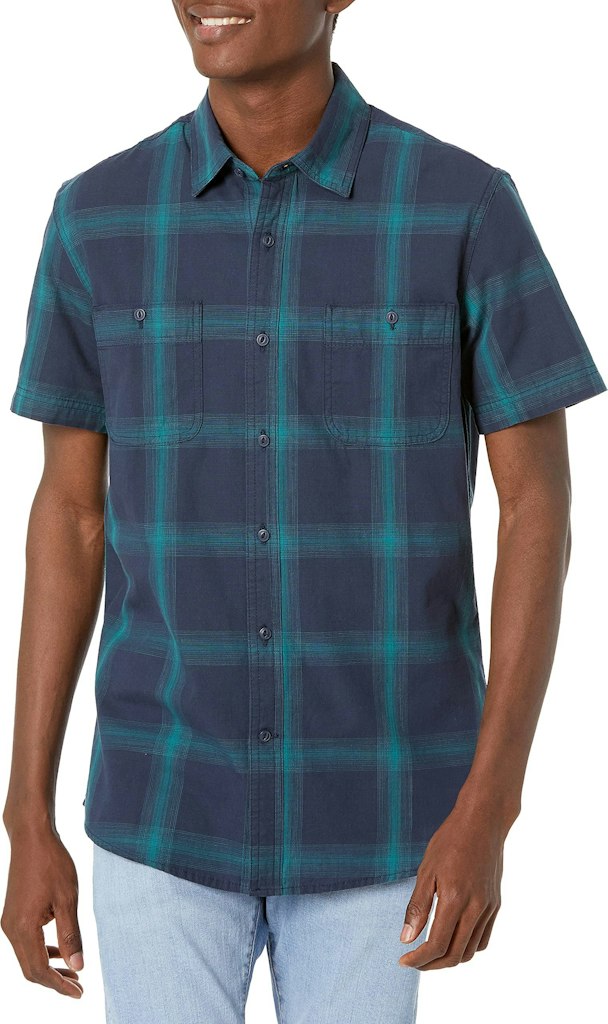 Amazon Essentials Men's Regular-Fit Chambray Shirt: from $8.58