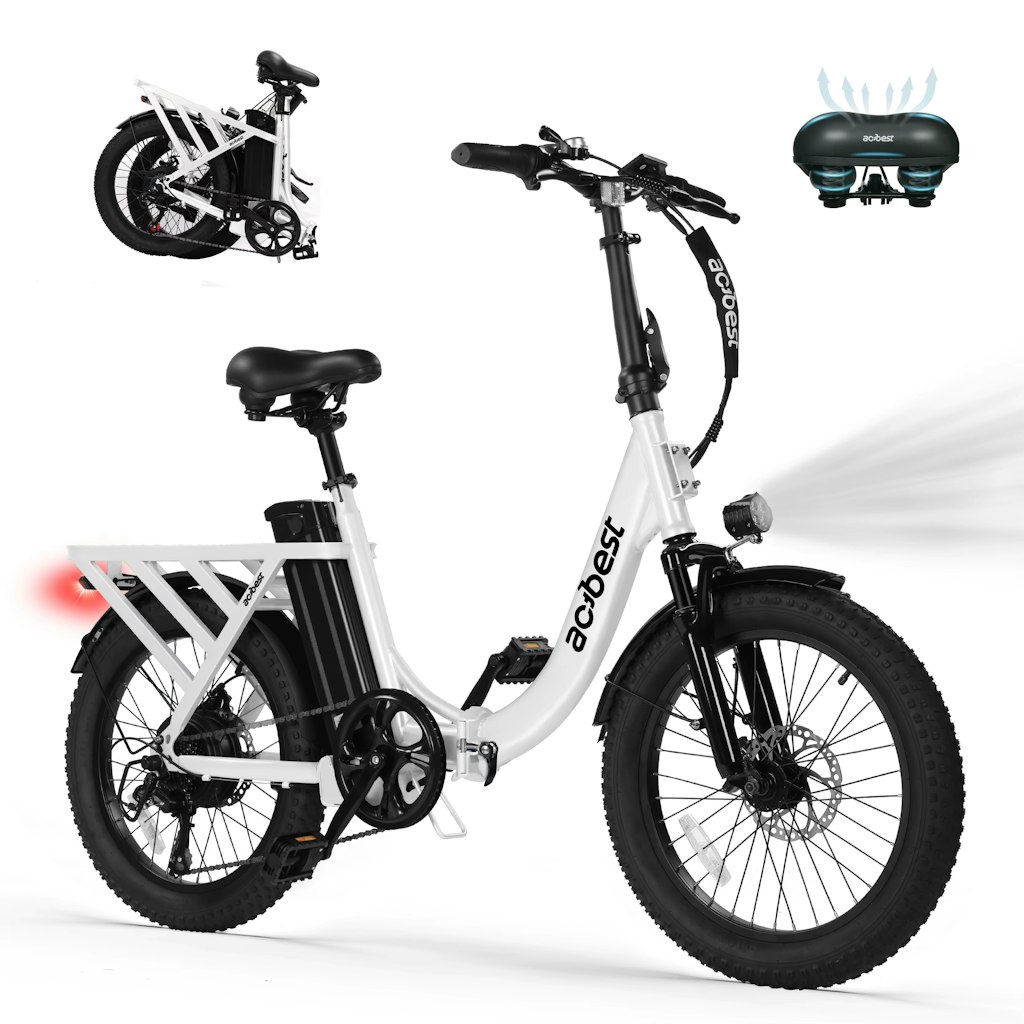 Actbest Mars 1200W 48V 13.5Ah Fat Tire Folding Electric Bike: $343