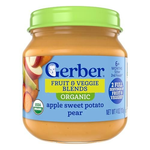 Gerber Stage 2 Organic Apple Sweet Potato Pear Baby Food 10-Pack: $15.60